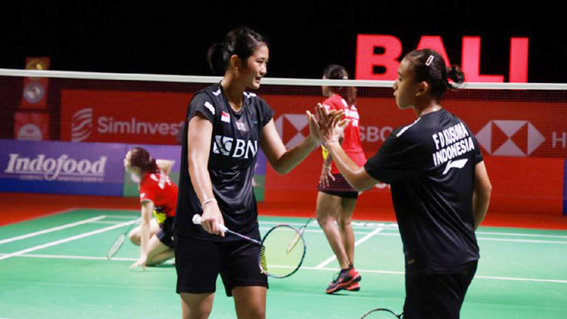 Febriana Dwipuji Kusuma/Amalia Cahaya Pratiwi, membuat kejutan di Indonesia Open 2021.